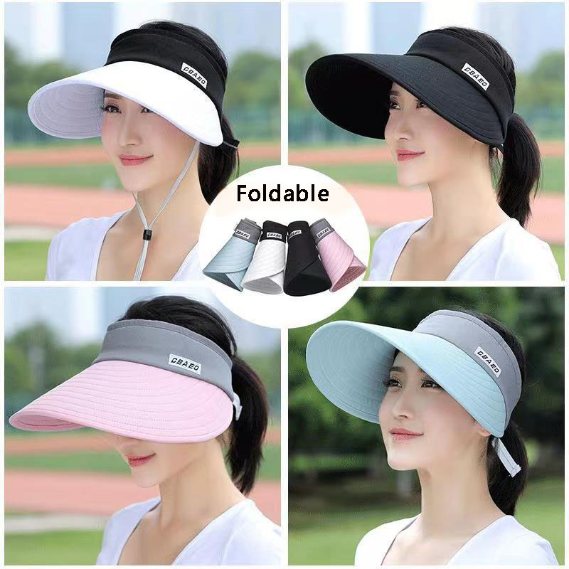 Packable Hat Nylon - Visera de ala ancha para mujer,
