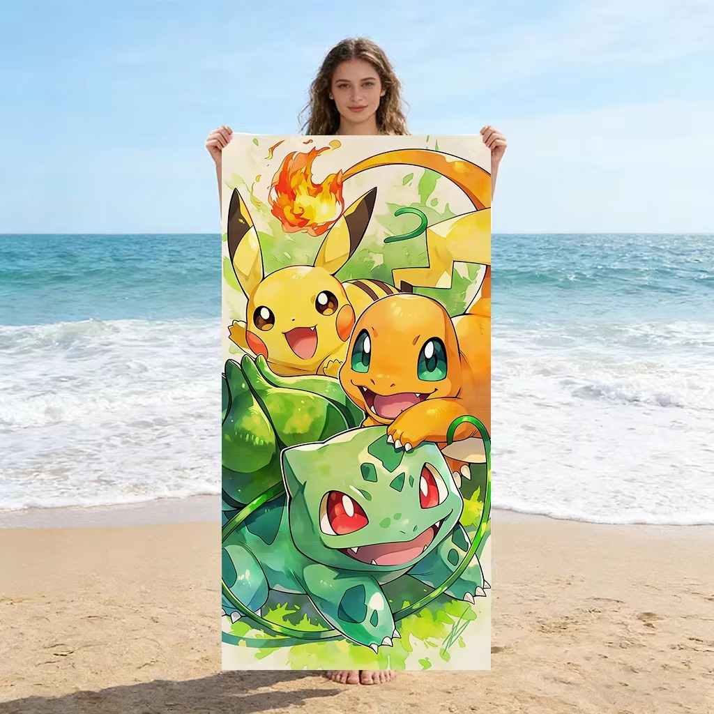 Beach Towel Large - Toalla de playa de anime P-Pokemon