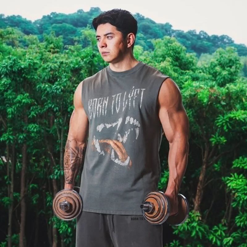 Tank Top Muscle - LYFT-camisetas sin mangas de algodón lavada