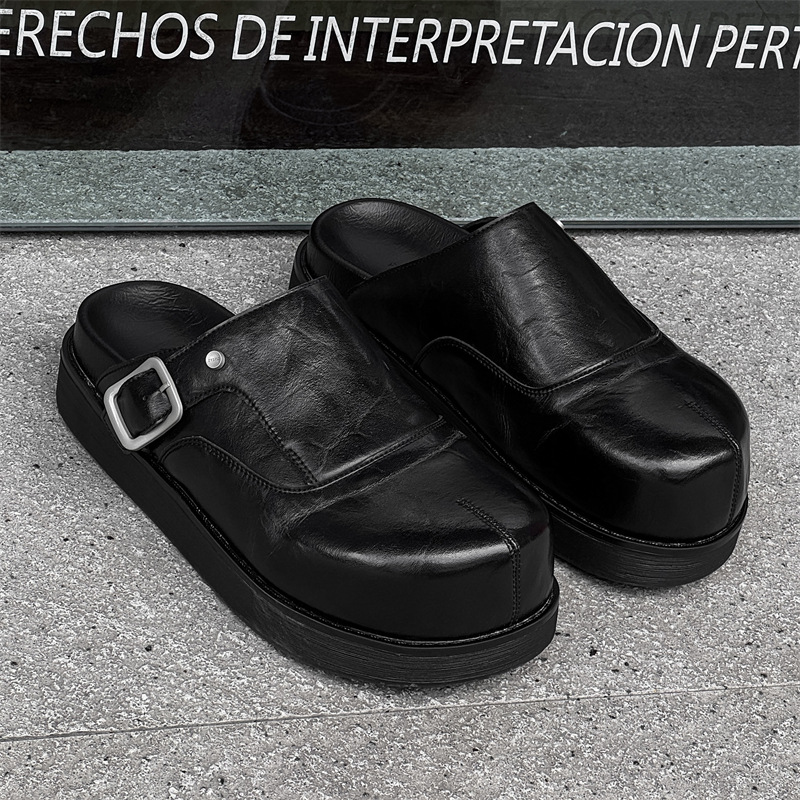 Flip Flop Leather Men - 2025 Ropa exterior de cuero para
