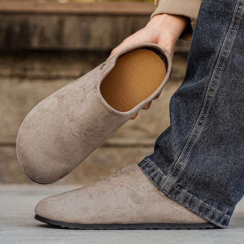 Flip Flop Leather Men - Zapatillas de Ante para Hombre, Mules