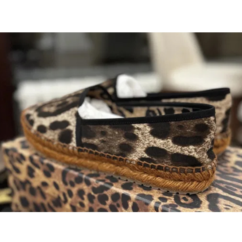 Espadrille Slip On - Zapatos planos con suela tejida con