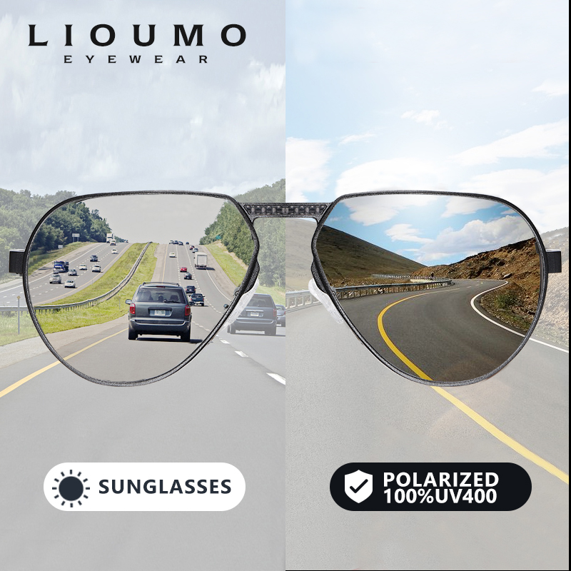 Sunglasses Aviator Polarized - LIOUMO, gafas de sol con montura