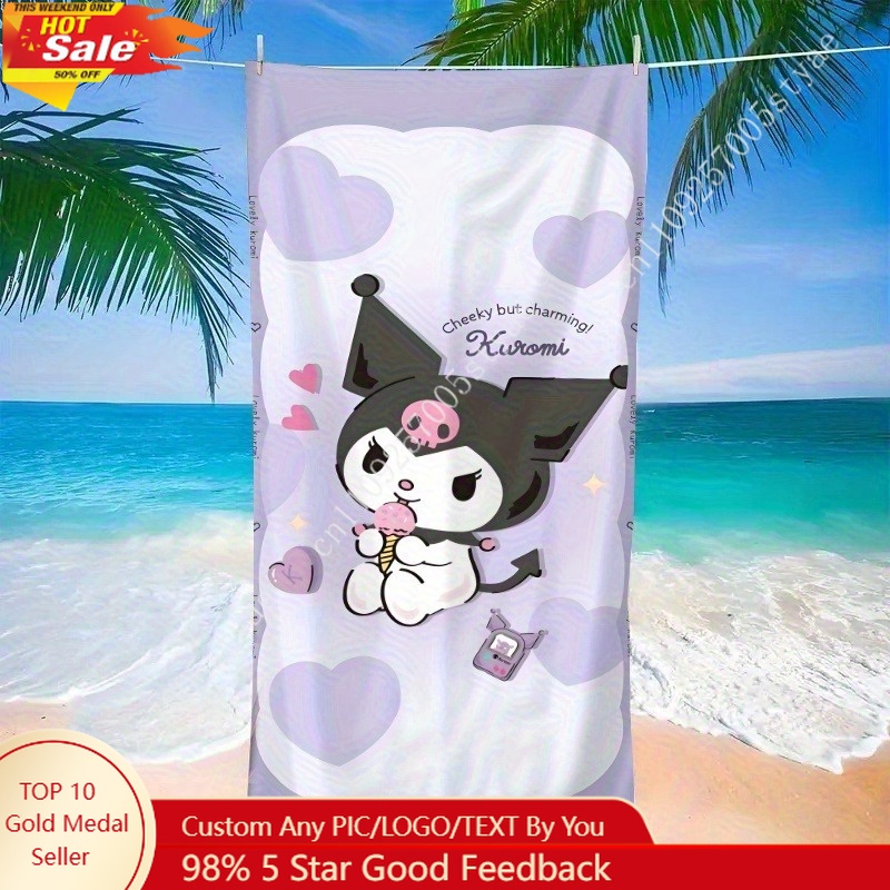 Beach Towel Large - Toalla de playa Kuromi, un accesorio
