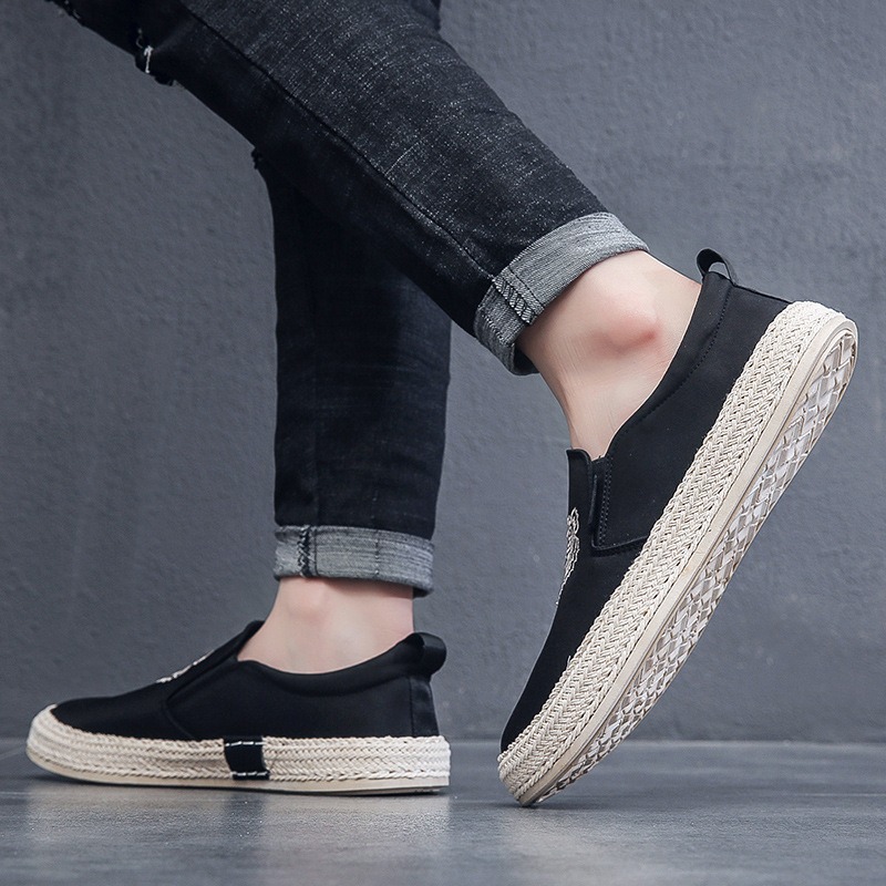 Zapatos transpirables negros p - Espadrille Slip On reseña y precio