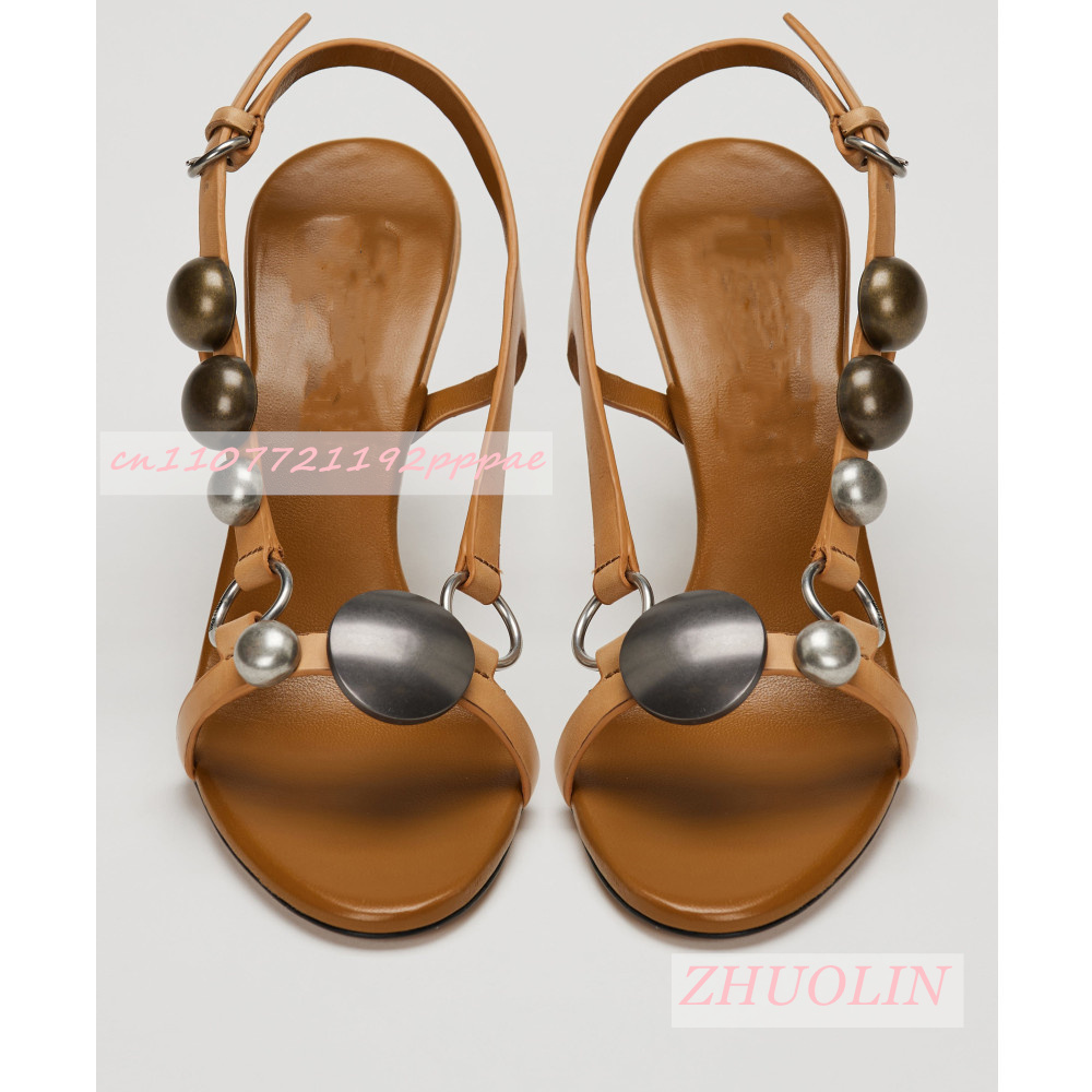 Sandalias de tacón alto con de - Casual Sandal Leather reseña y precio