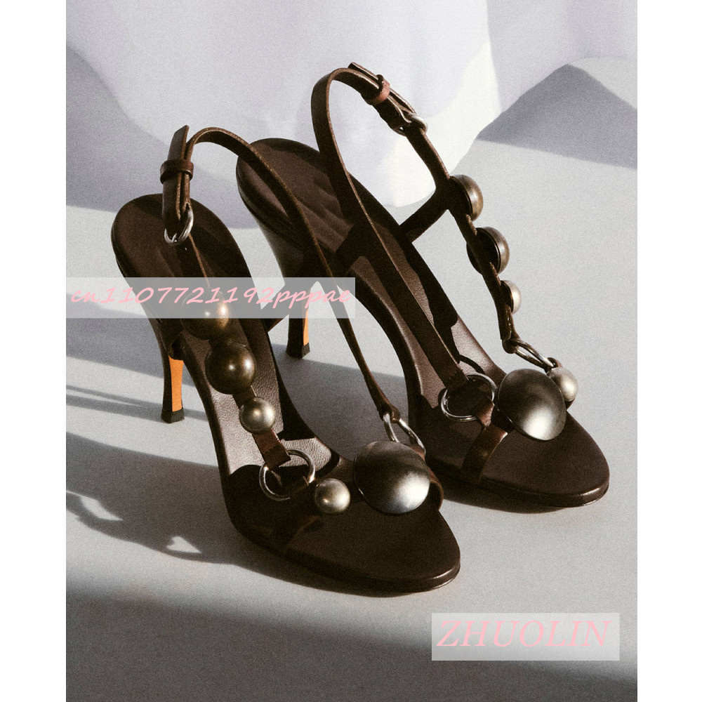 Sandalias de tacón alto con de - Casual Sandal Leather reseña y precio
