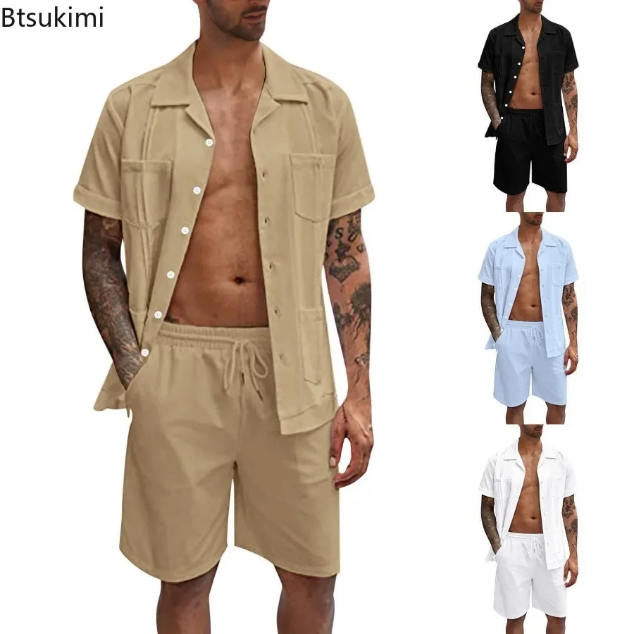 Nuevos conjuntos de 2 piezas d - Short Linen Drawstring reseña y precio