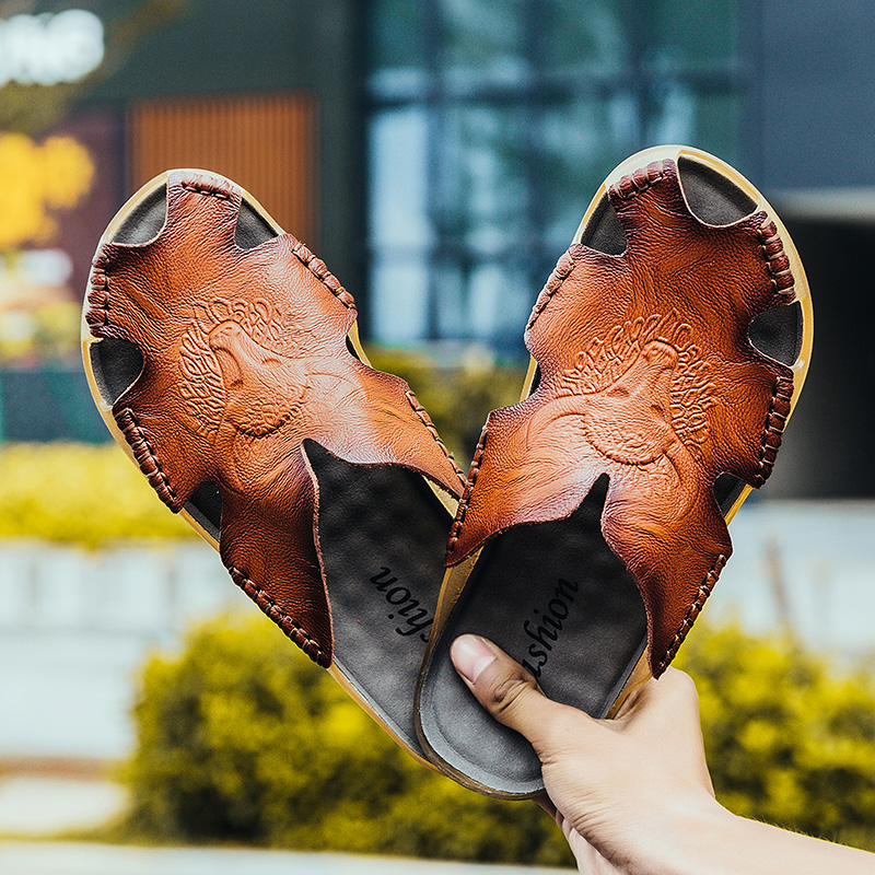 Zapatillas de hombre, sandalia - Flip Flop Leather Men reseña y precio