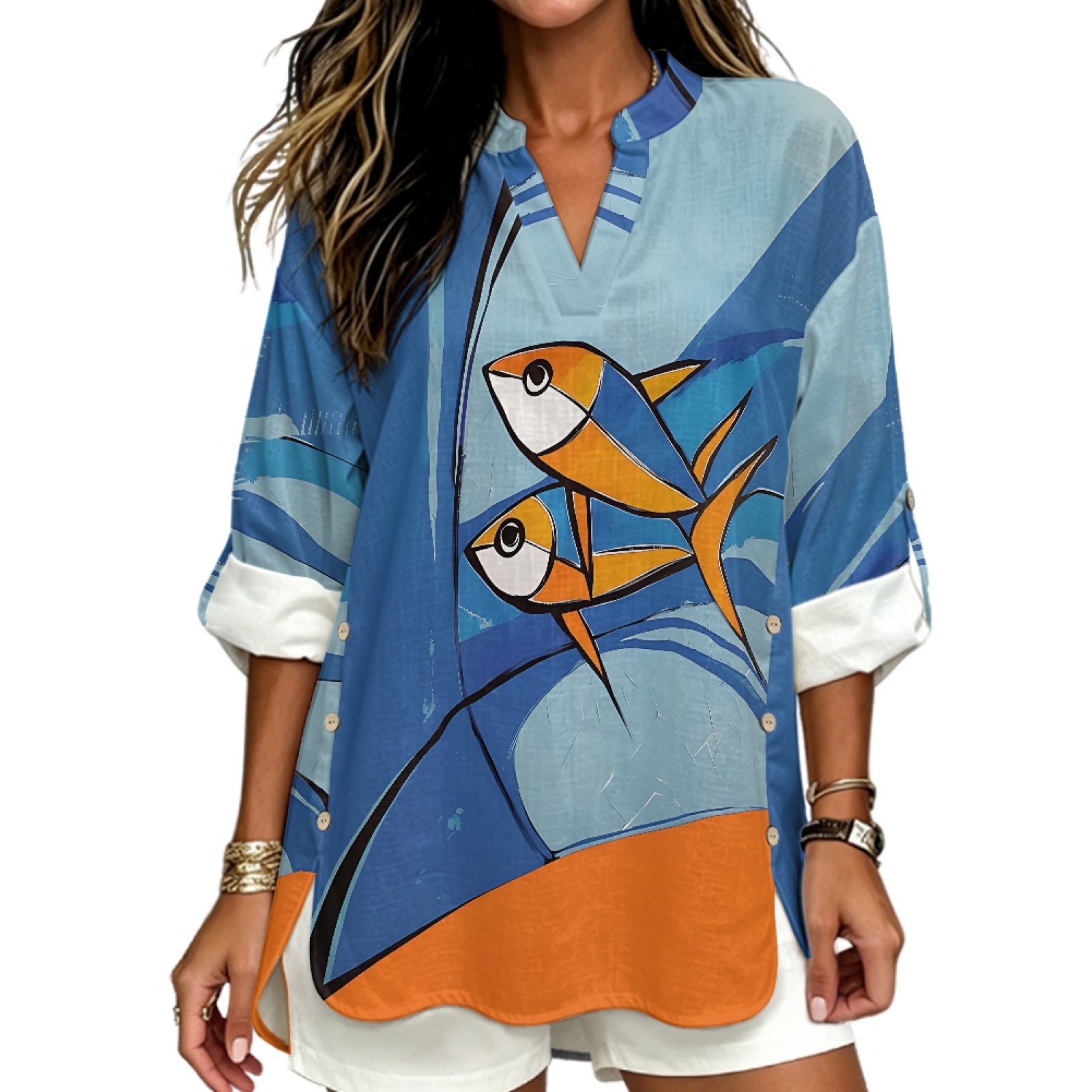 INSTANTARTS Camisa de lino con - Linen Shirt Breathable reseña y precio
