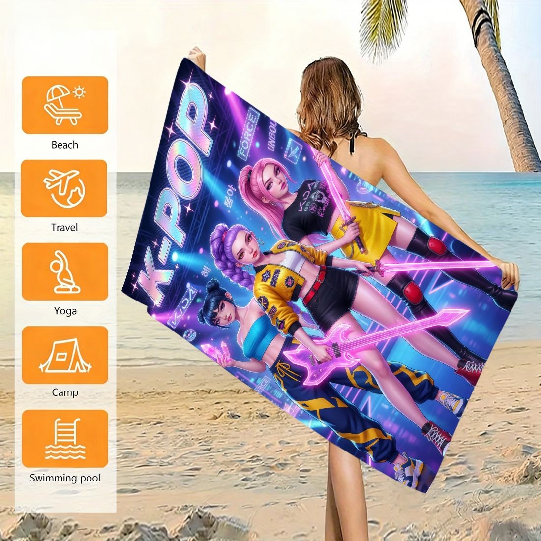 Toalla de playa de gran tamaño - Beach Towel Large reseña y precio
