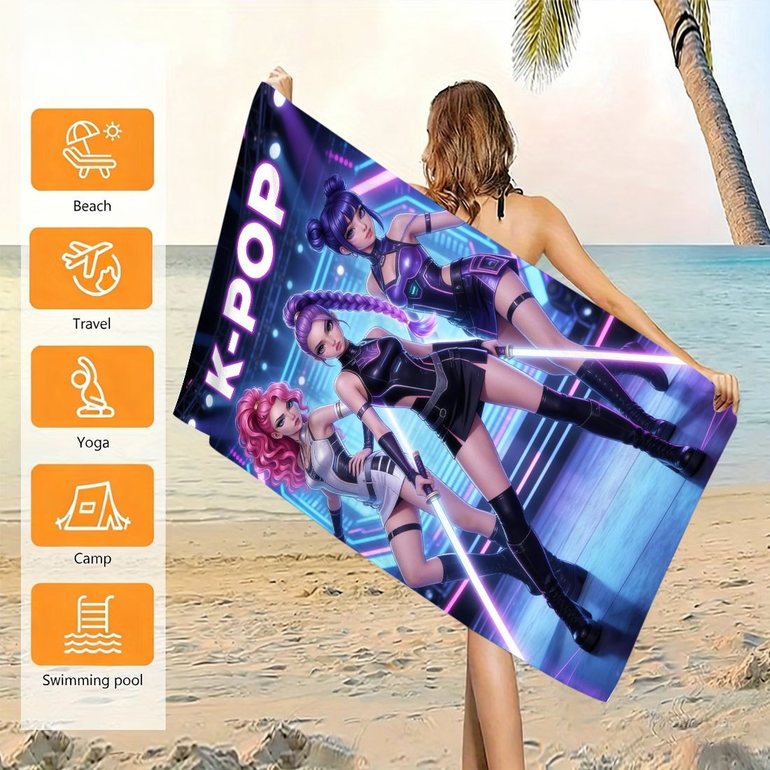 Toalla de playa de gran tamaño - Beach Towel Large reseña y precio