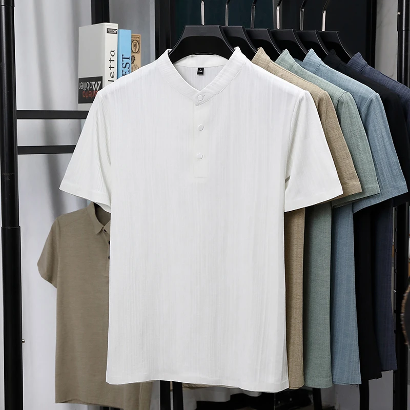 Camisas de Lino Texturizado de - Linen Shirt Breathable reseña y precio