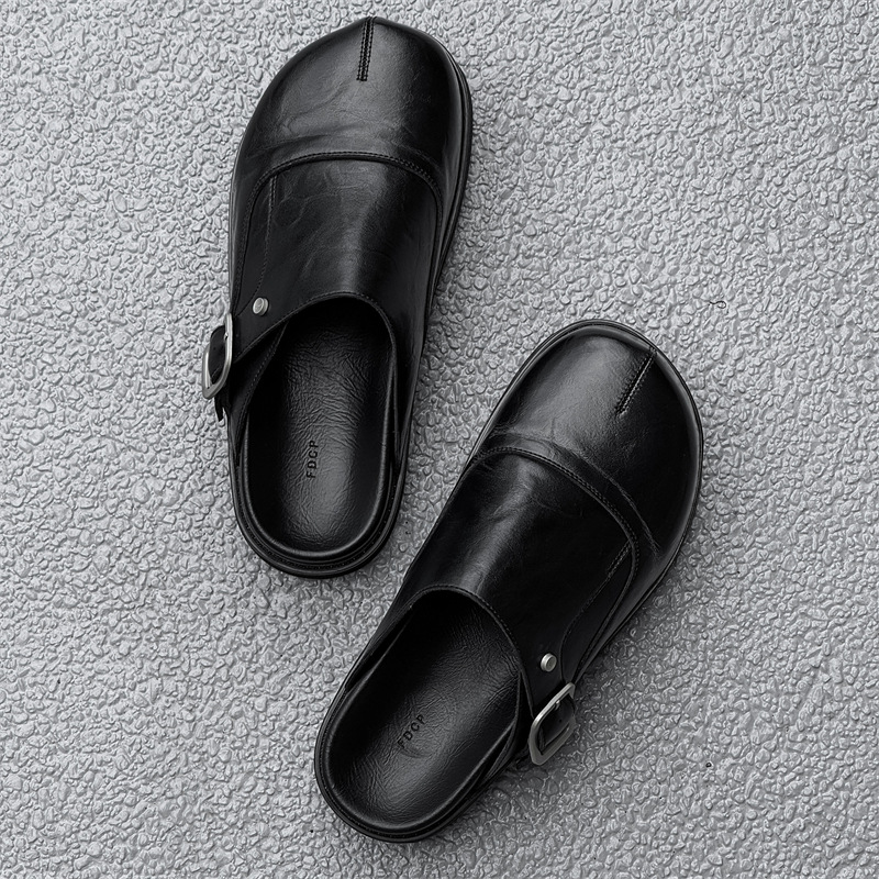 2025 Ropa exterior de cuero pa - Flip Flop Leather Men reseña y precio