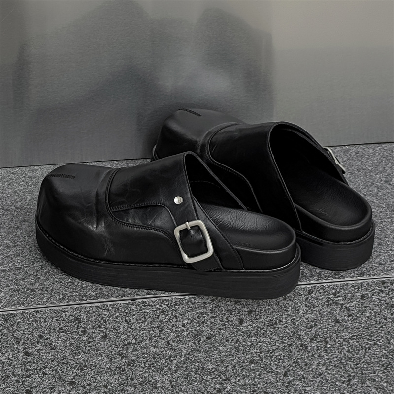 2025 Ropa exterior de cuero pa - Flip Flop Leather Men reseña y precio