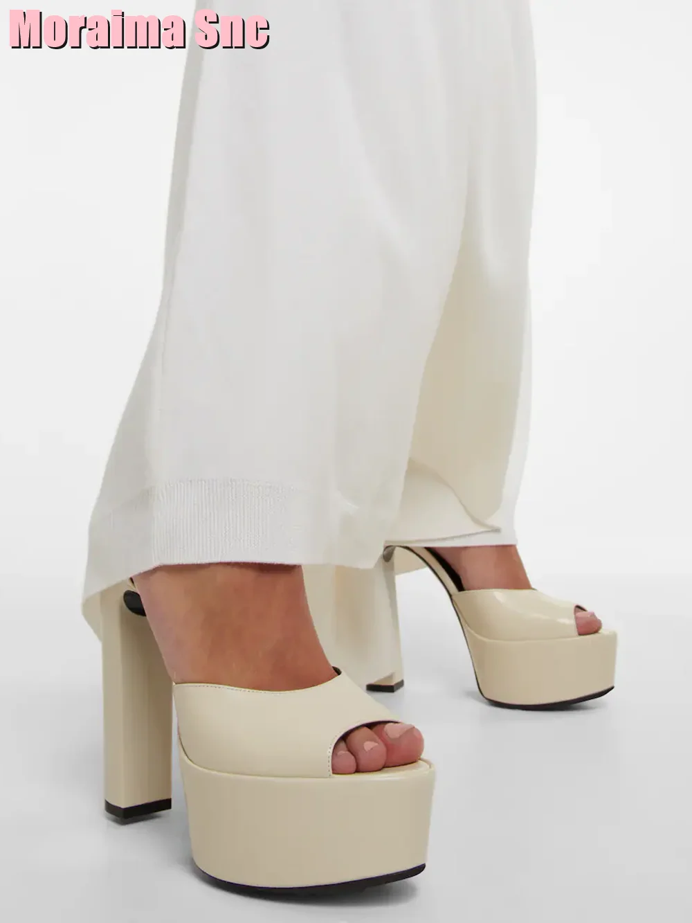 Sandalias de charol con plataf - Casual Sandal Leather reseña y precio