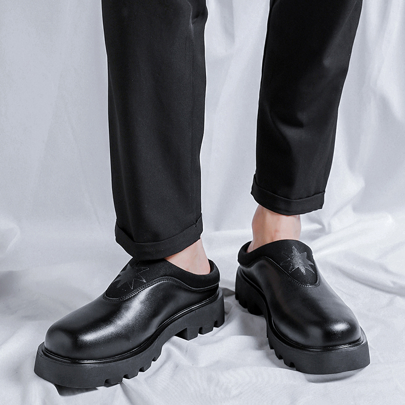 Zapatos de plataforma para hom - Flip Flop Leather Men reseña y precio