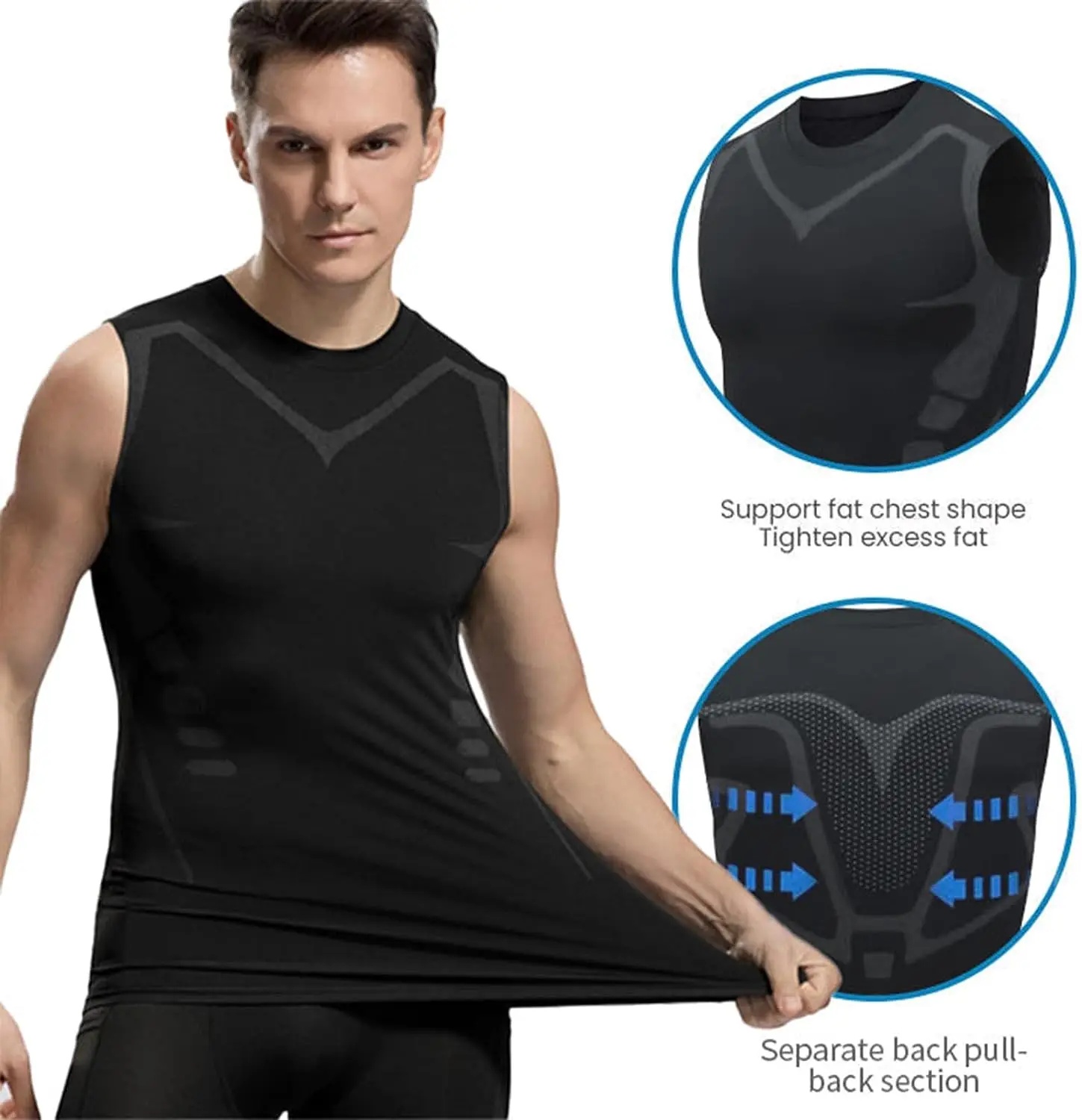 Camiseta de Compresión sin Man - Tank Top Muscle reseña y precio
