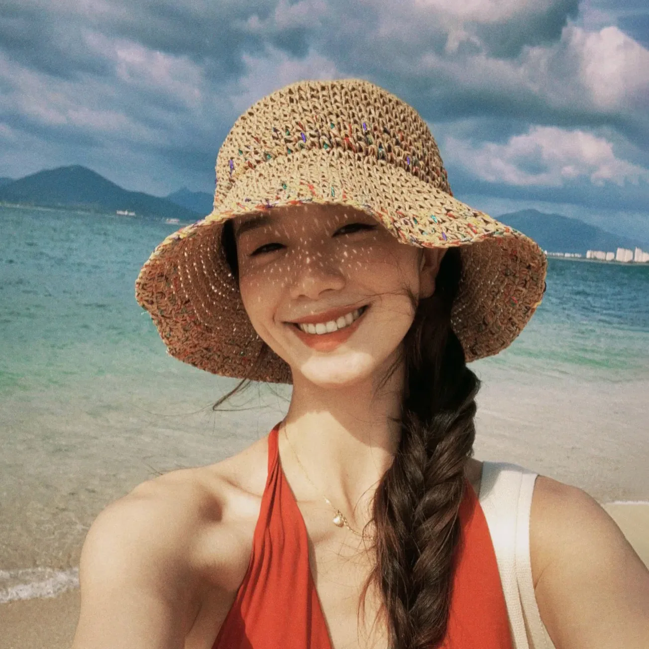 Sombreros de sol de verano par - Bucket Hat Straw reseña y precio