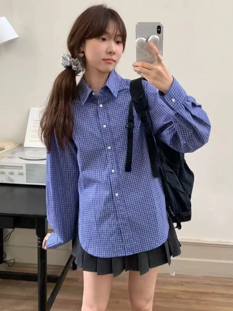 Camisas a cuadros azules Vinta - Shirt Camp Collar reseña y precio