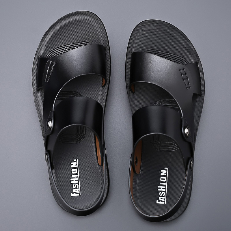 Yomior-zapatos de piel auténti - Flip Flop Leather Men reseña y precio