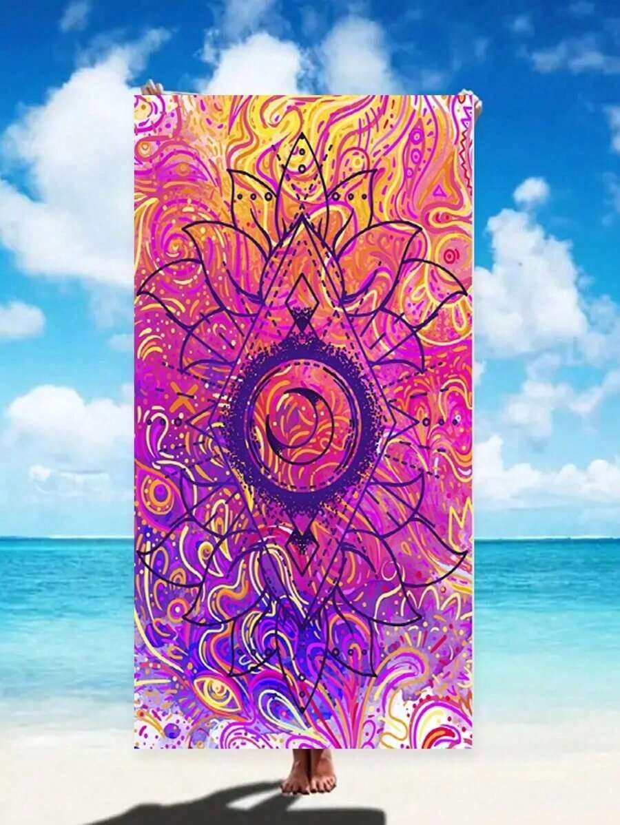 Toalla de playa súper absorben - Beach Towel Large reseña y precio