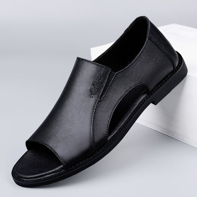 Zapatillas de cuero genuino pa - Flip Flop Leather Men reseña y precio