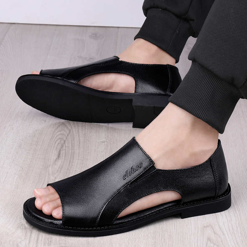 Zapatillas de cuero genuino pa - Flip Flop Leather Men reseña y precio