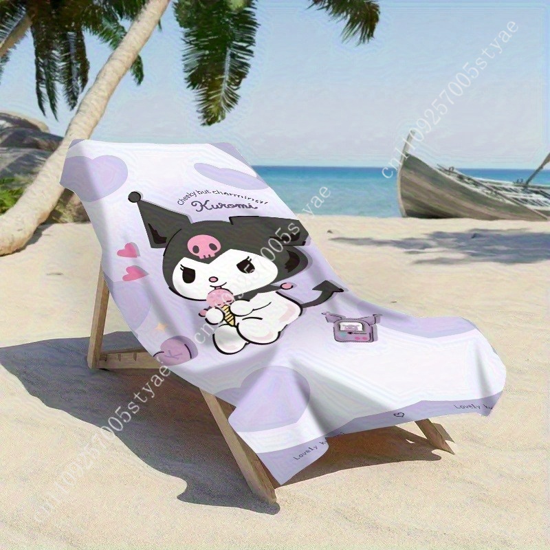 Toalla de playa Kuromi, un acc - Beach Towel Large reseña y precio