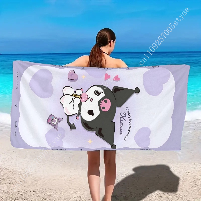 Toalla de playa Kuromi, un acc - Beach Towel Large reseña y precio