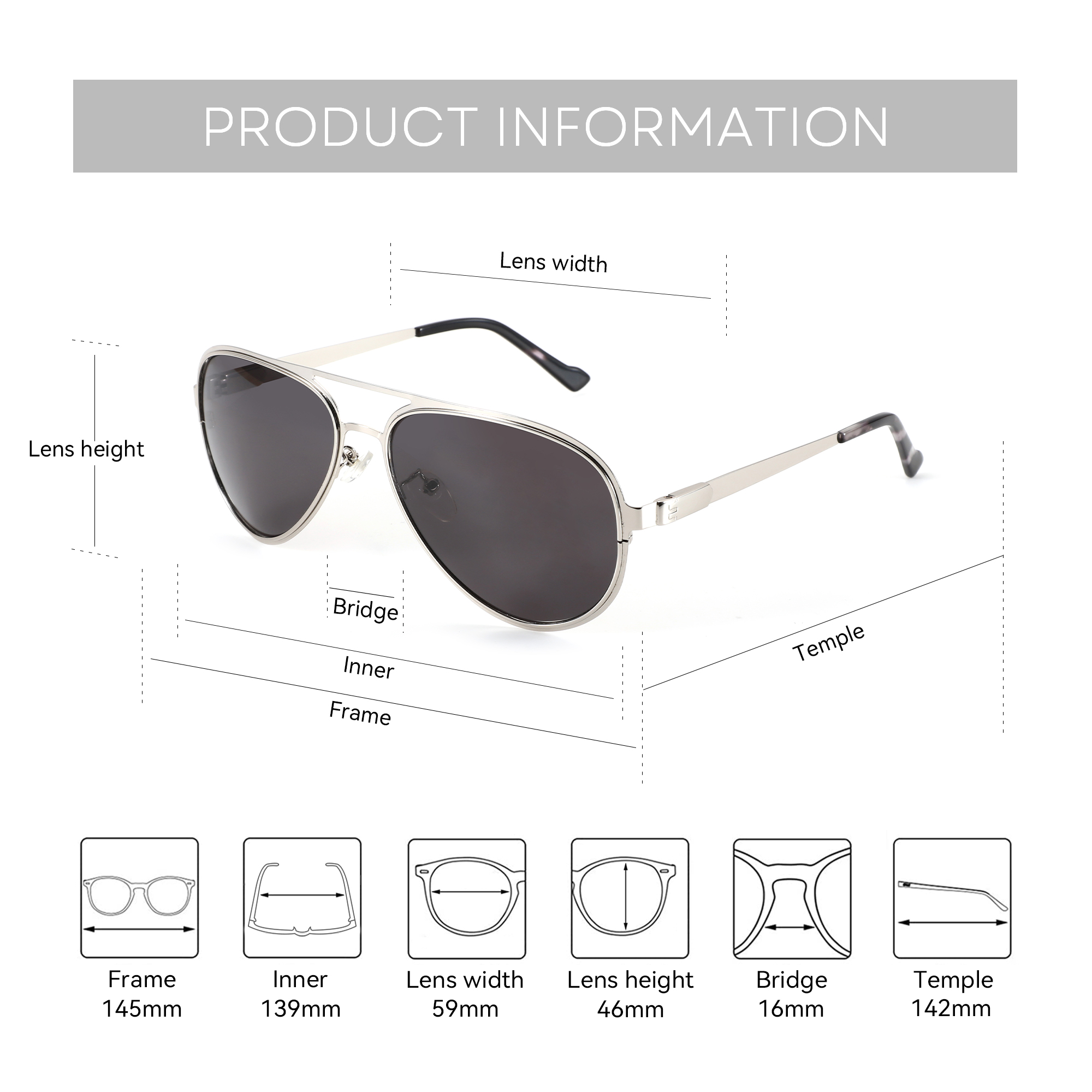 Gafas de sol polarizadas de av - Sunglasses Aviator Polarized reseña y precio
