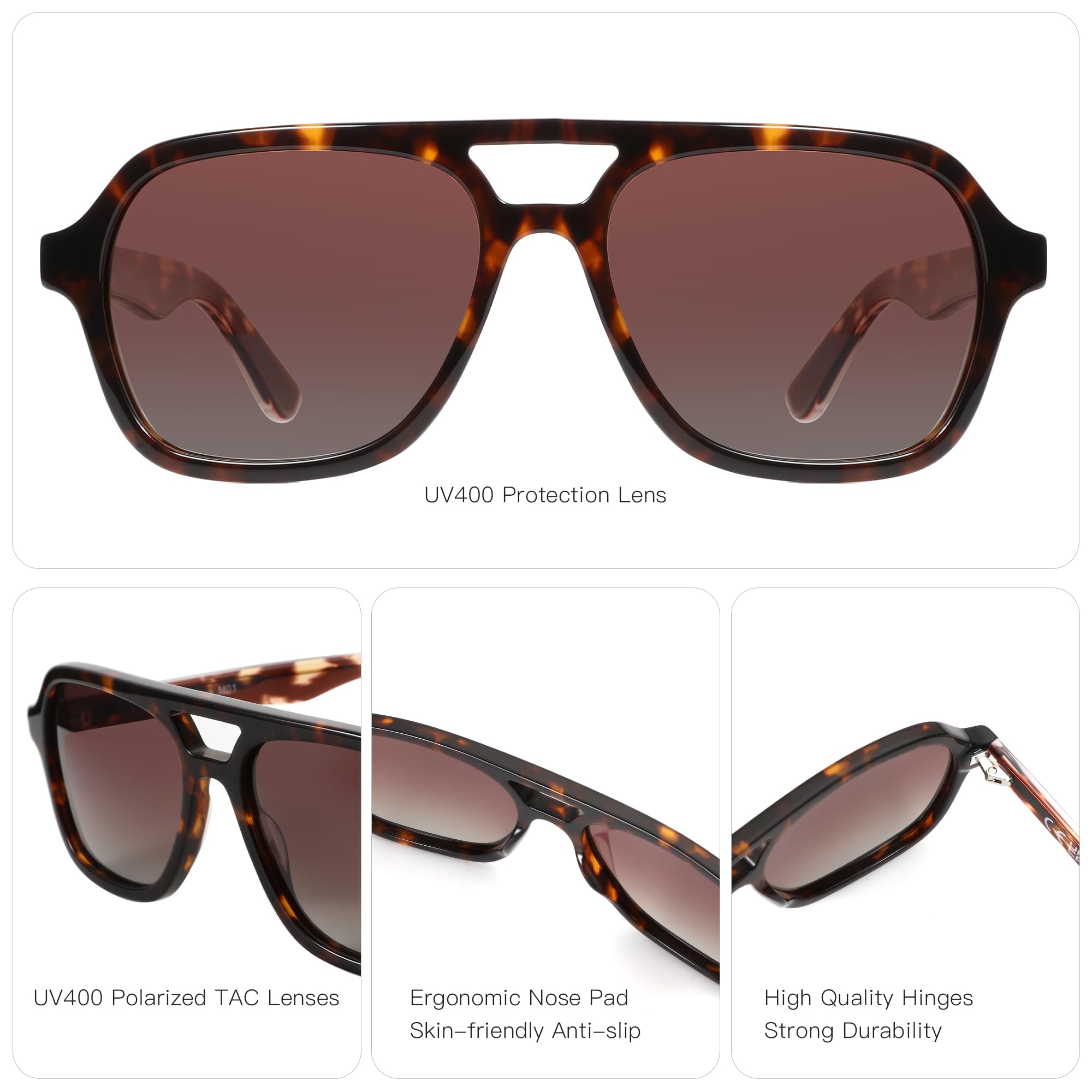 ZENOTTIC Gafas de sol retro de - Sunglasses Aviator Polarized reseña y precio